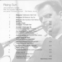 Back cover of CD
